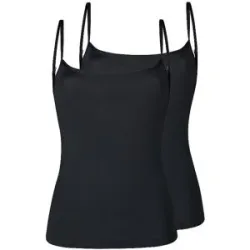 SKINY Top - Unterhemd 2er Pkg. ADVANTAGE COTTON STRETCH black schwarz   42 Damen