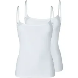 SKINY Top - Unterhemd 2er Pkg. ADVANTAGE COTTON STRETCH white weiss   42 Damen
