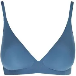 SLOGGI Push Up Bralette ZERO FEEL 2.0  smoky blue petrol   XL damen