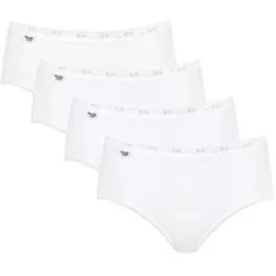 SLOGGI Midislip BASIC 4er Pkg weiss weiss   48 damen