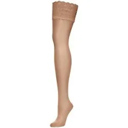 WOLFORD Strümpfe Satin Touch 20 Stay-Up (gobi) beige   M Damen