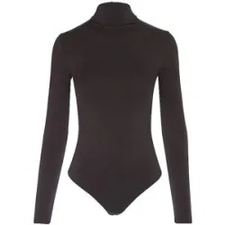 WOLFORD Body  SEAMLESS WOOL dark wood braun   M damen