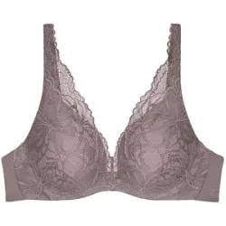 TRIUMPH BH mit Bügel BODY MAKE-UP ILLUSION LACE  pigeon grey grau   85B Damen