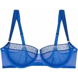 TRIUMPH BH mit Bügel PALINA COSMIC HEARTBEAT illumines blue blau   75F damen
