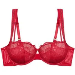 TRIUMPH BH mit Bügel PALINA MOONLIGHT KISS  shanghai red rot   85C Damen