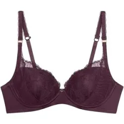TRIUMPH BH mit Bügel LOVE IN LACE claret dunkelrot   80B Damen