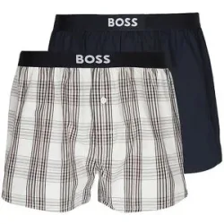 Boss Boxershorts 2er Pkg. open white beige   S