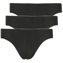 HUBER Slip 3er Pkg Just Comfort Schwarz schwarz   M herren