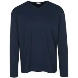 MEY Pyjama Langarmshirt neptune  dunkelblau   L Herren
