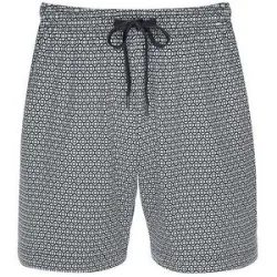 MEY Pyjamashorts ROUND GEO thunder grey blau   XXL herren
