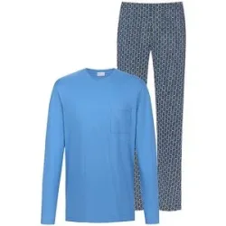 MEY Pyjama BLUE CHAINS recent blue blau   M Herren