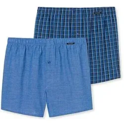 SCHIESSER Boxershorts 2er Pkg royal blau   S herren