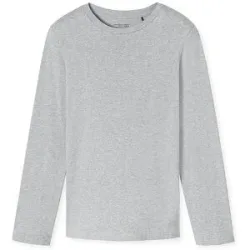 SCHIESSER Pyjama Langarmshirt grau-mel grau   56 herren