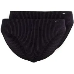 SKINY Brasil Slip 2er Pkg COTTON ADVANTAGE shadow stripe schwarz   L herren