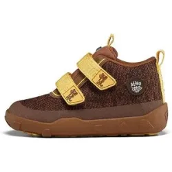 AFFENZAHN Kinder Barfußschuhe - Sneaker KNIT HAPPY Tiger braun   25 baby