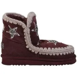 MOU Winterstiefel ESKIMO 18 WOOL STARS dunkelrot   40 Damen