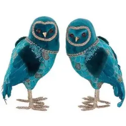GOODWILL Dekofigur Owl 32cm Blau blau