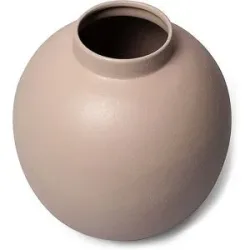 FYNCH-HATTON Metallvase 28cm groß MOYA Elephant Grey hellgrau baby