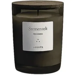 LOOOPS Duftkerze 250g STERNENZELT dunkelblau