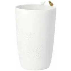 RAEDER Vase GOLDVOGEL GROSS 18,6cm  weiss