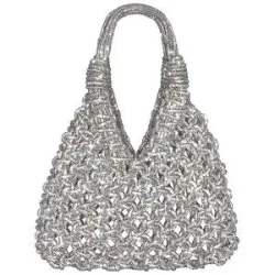 HIBOURAMA Tasche  - Henkeltasche VANNIFIQUE silber Damen
