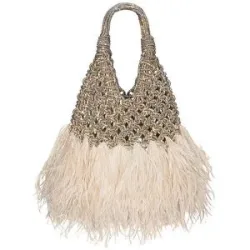 HIBOURAMA Tasche - Henkeltasche VANNIFIQUEPLUME gold Damen
