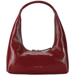 MARGESHERWOOD Ledertasche - Hobo Shoulder dunkelrot Damen