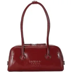 MARGESHERWOOD Ledertasche - Schultertasche SOFT BOSTON EW dunkelrot Damen