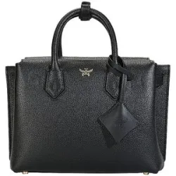 MCM Ledertasche - Henkeltasche MILLA Small schwarz Damen