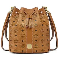 MCM Tasche - Bucket Bag DESSAU Medium braun Damen