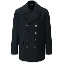 GLOVERALL Wollmantel CHURHILL  blau   XXL Herren