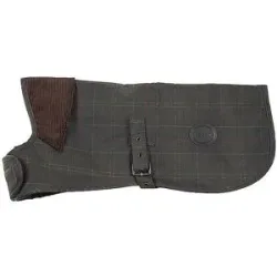 BARBOUR Hunde Mantel TARTAN WAX olive   M Herren