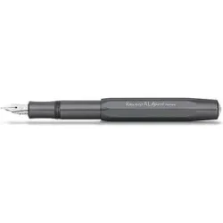 KAWECO Füllhalter Al Sport 0,9mm Raw Medium  silber baby