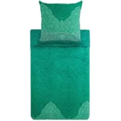 BASSETTI Satin Bettwäsche DOLCEACQUA 70x90cm/140x200cm Gruen  dunkelgrün baby