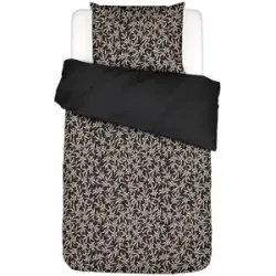 Essenza Satin Bettwäsche JULIETTE 70x90cm/140x200cm Almost Black schwarz