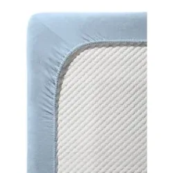 FLEURESSE Satin Spannleintuch Royal Uni 180x200cm Hellblau hellblau