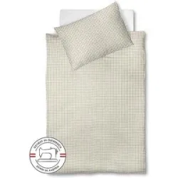 FLEURESSE Seersucker Bettwäsche RIO 70x90cm/140x200cm Creme beige