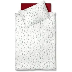 FLEURESSE Flanell Bettwäsche 70x90cm/140x200cm ASPEN Snow White creme