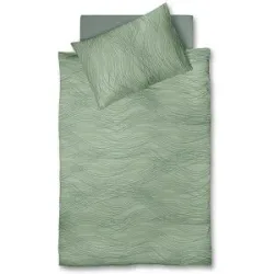 FLEURESSE Satin Bettwäsche  MODERN LIFE 70x90cm / 140x220cm Rosemary grün
