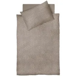 FLEURESSE Jersey Bettwäsche TOPAS 70x90cm/140x220cm Hazel Dust hellbraun