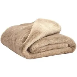HAOMY Tagesdecke - Plaid 150x200cm CHAMONIX Lin beige