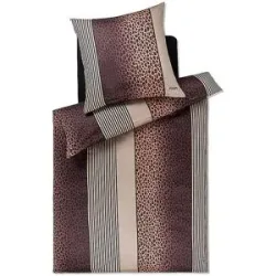 JOOP! Satin Bettwäsche LEO 70x90cm / 140x220cm Stone grau