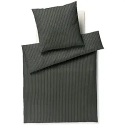 JOOP! Flanell Bettwäsche 70x90cm/140x200cm SOFT STRIPES  hellgrün