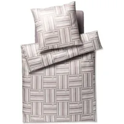 JOOP! Satin Bettwäsche Weave 70x90cm/140x200cm Sand camel baby