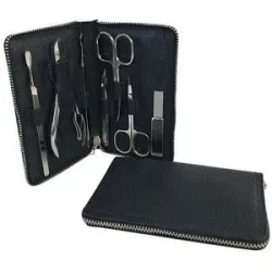 HAMMANN Ledermanikürset (Schwarz, 7-teilig)