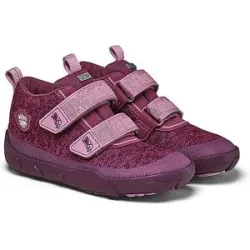 AFFENZAHN Kinder Barfußschuhe - Sneaker KNIT HAPPY Otter dunkelrot   30 baby