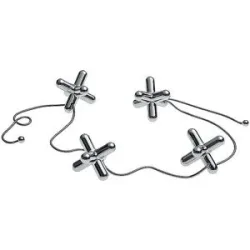 Alessi Topfuntersetzer Tripod Edelstahl silber