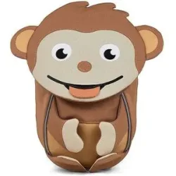 AFFENZAHN Kinder Rucksack Kleine Freunde - Affe braun baby