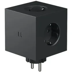 AVOLT Mehrfachsteckdose Square 2 F Black schwarz