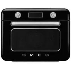 SMEG Kombi-Tisch Dampfbackofen Schwarz schwarz baby